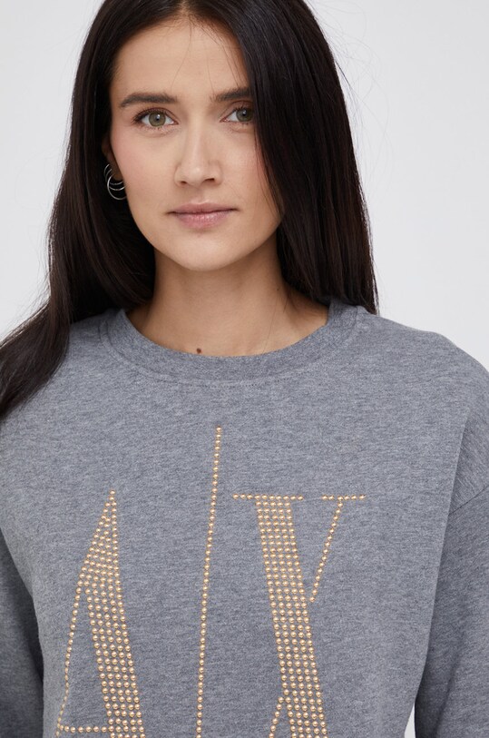 Armani Exchange bluza bawełniana szary 8NYM01.YJ68Z.NOS