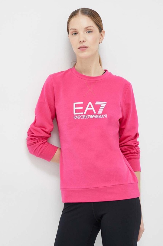 EA7 Emporio Armani bluza z elastanem fioletowy 8NTM35.TJCQZ