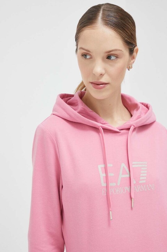 Mikina EA7 Emporio Armani ružová 8NTM36.TJCQZ