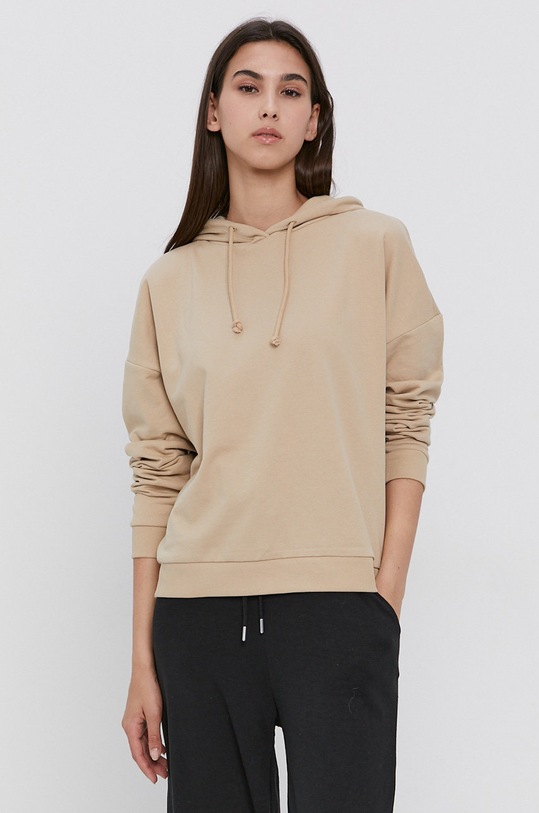 Vero Moda Bluza bawełna beżowy 10252959.WhitePeppe