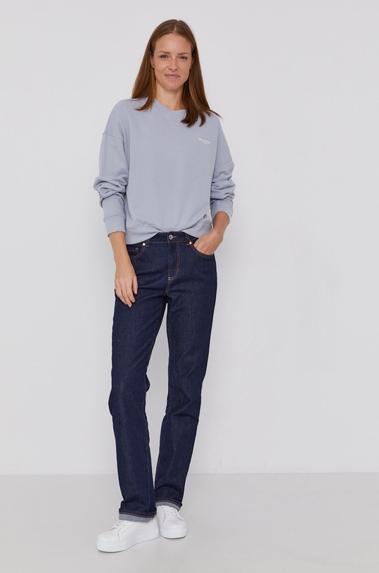 Marc O'Polo Bluza bawełniana M08412354135 niebieski AA00