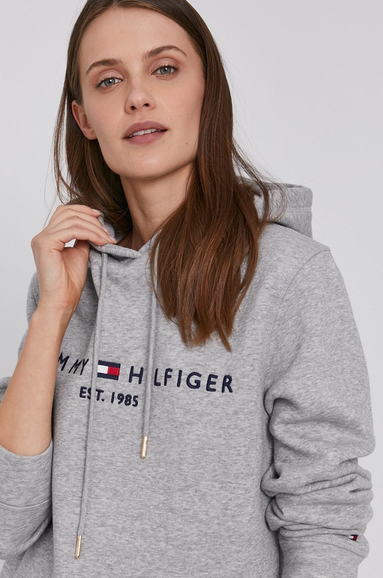 Mikina Tommy Hilfiger šedá WW0WW31998.NOS