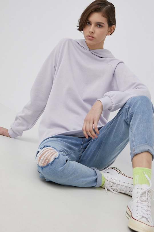 Noisy May bluza z kapturem niebieski 27018476.LavenderBl