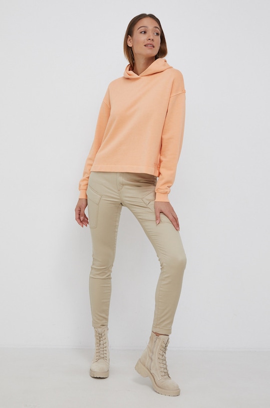 Marc O'Polo Bluza bawełniana M00400254161 pomarańczowy AA00