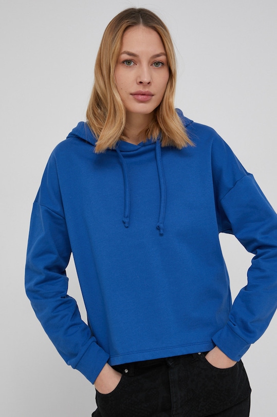 Only Bluza z kapturem niebieski 15241103.DejaVuBlue