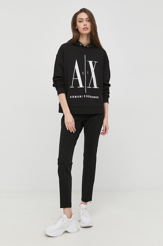 Бавовняна кофта Armani Exchange 8NYM52.YJ68Z.NOS чорний AA00