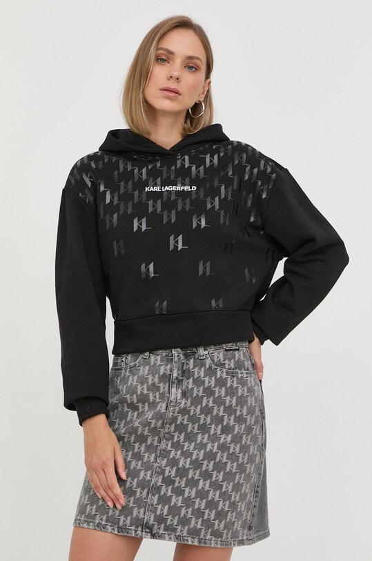 Karl Lagerfeld bluza print negru 225W1807