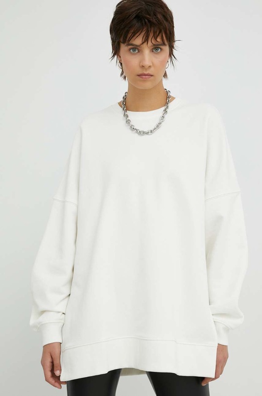 Ρούχα Βαμβακερή μπλούζα Marc O'Polo M00403454067 λευκό