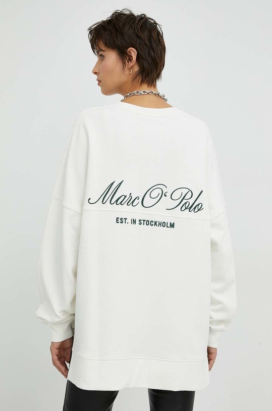 Βαμβακερή μπλούζα Marc O'Polo λευκό M00403454067