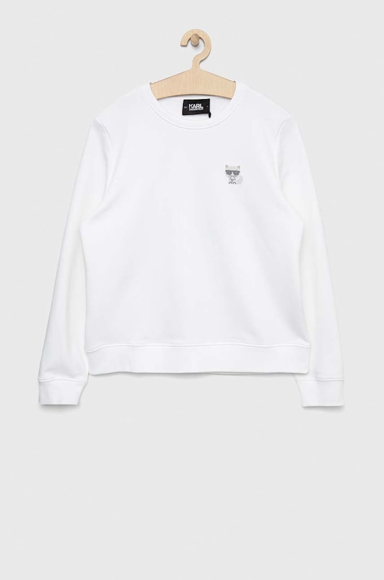 Karl Lagerfeld bluza imprimeu alb 216W1831