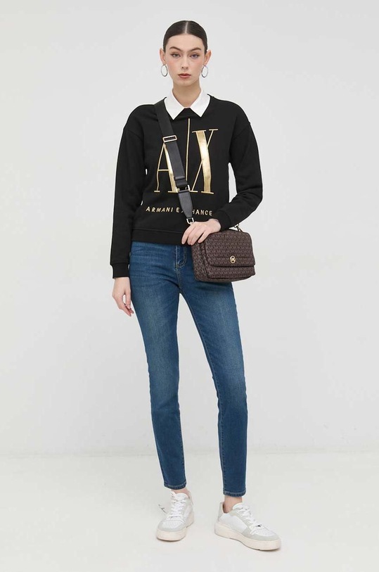 Armani Exchange bluza bawełniana 8NYM07.YJ68Z.NOS czarny AA00