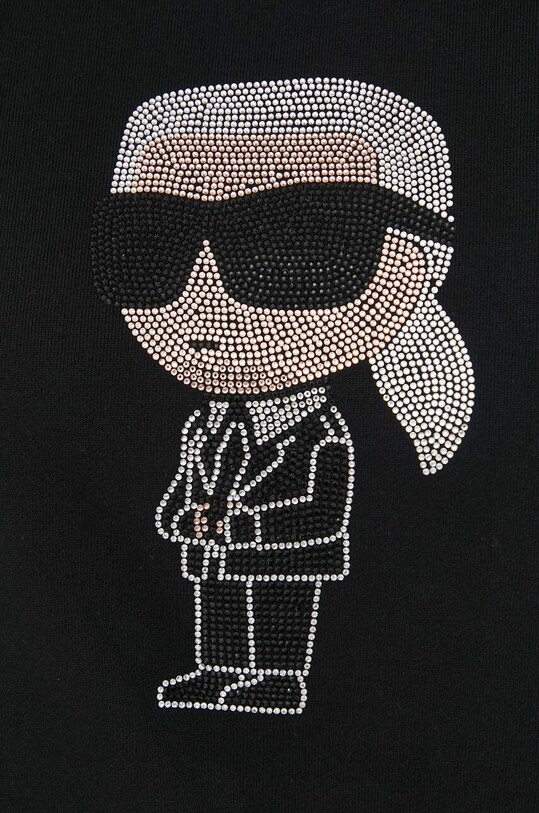 Bavlněná mikina Karl Lagerfeld 230W1870 černá
