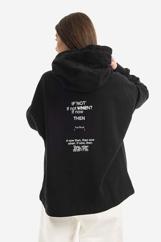 Одежда Хлопковая кофта Tom Wood Gallia 22192.975 чёрный