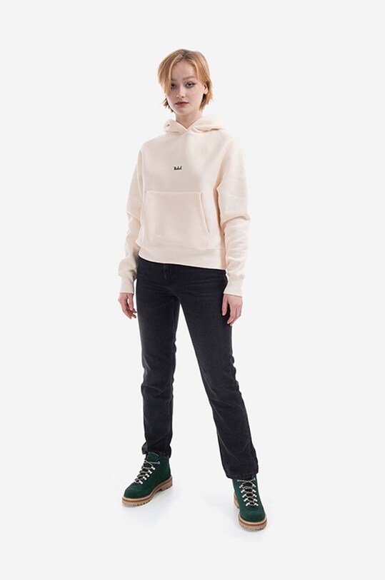 Woolrich felpa Logo Fleece CFWWSW0068FRUT2810 marrone AA00