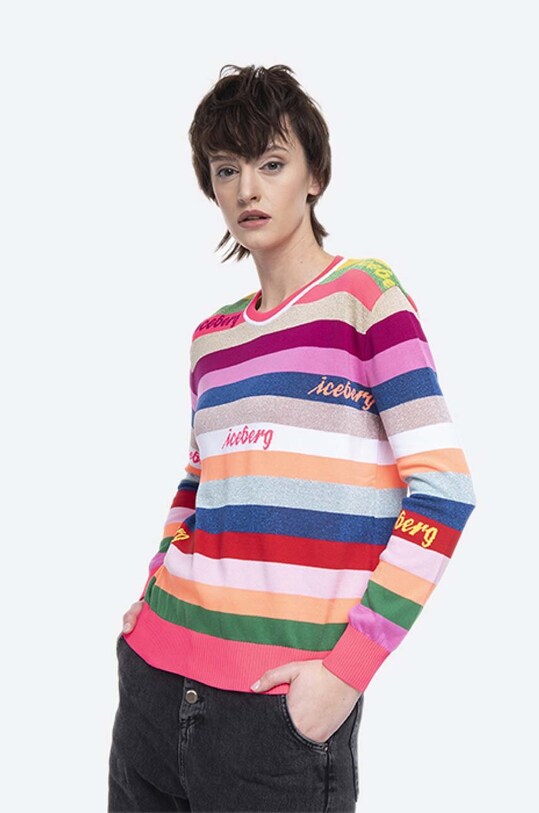 Bavlnený sveter Iceberg bavlna viacfarebná 20EI2P0A0087295.0001
