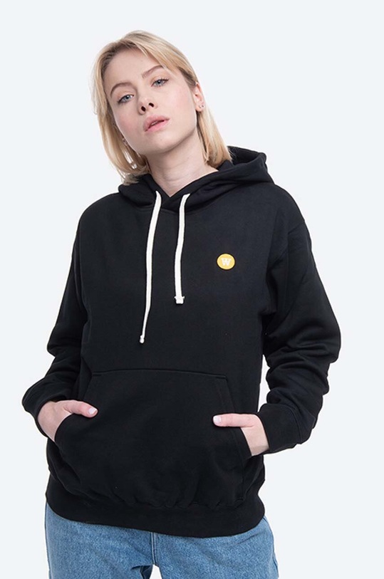 Wood Wood cotton sweatshirt Jess applique black 10002400.2424