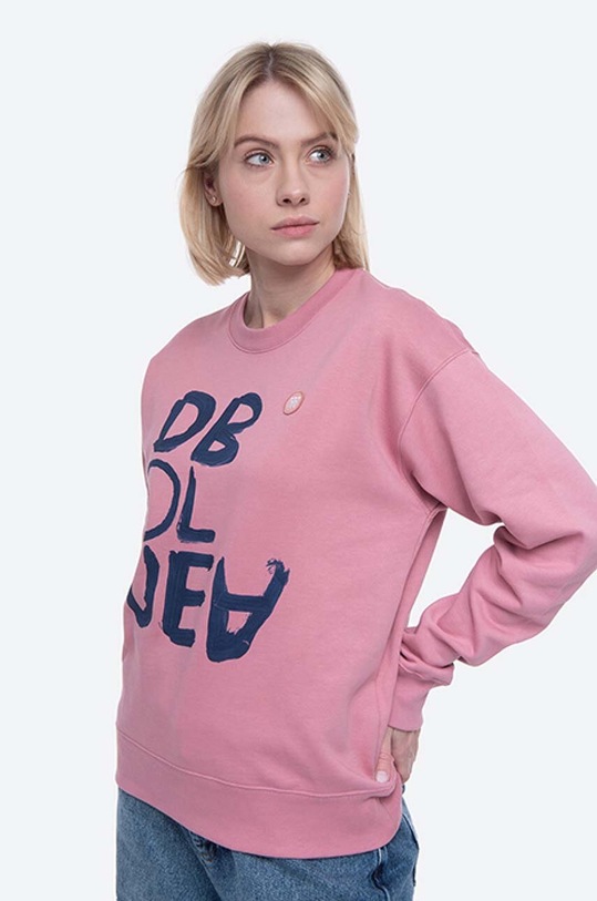 Bavlněná mikina Wood Wood Jess Sweatshirt 10112402-2424 Rose 10112402.2424 růžová