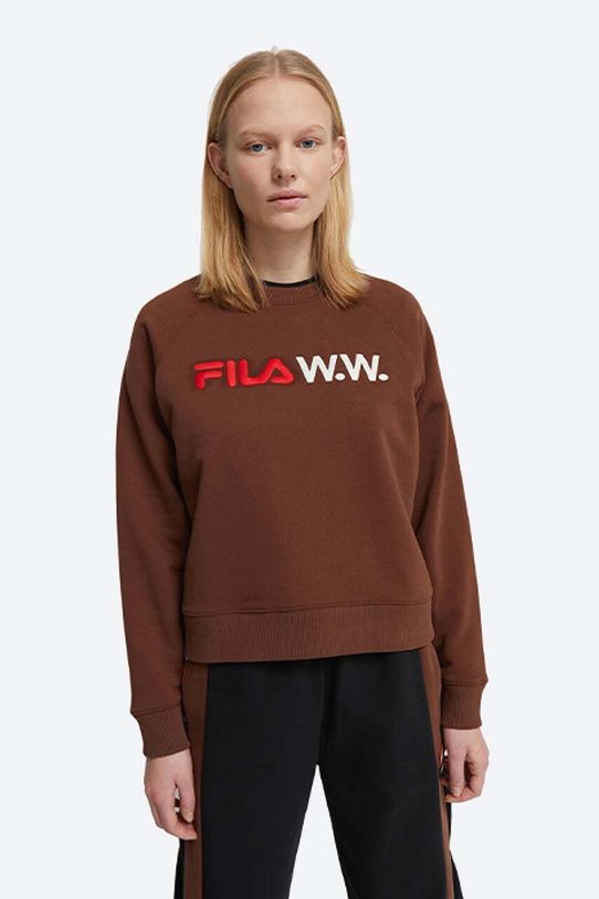 Pulover Wood Wood Elene x Filla Brez kapuce rjava 688375.H95