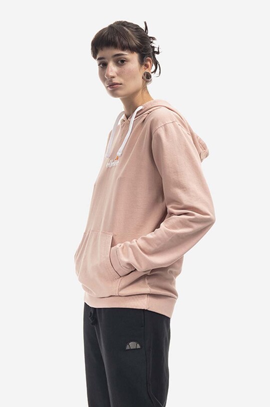 Bavlněná mikina Ellesse Daphni Oh Hoody SGM14014 růžová