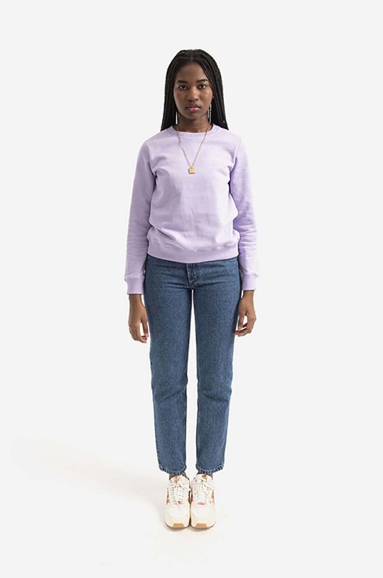 A.P.C. bluza bawełniana Sweat Item F COEAS.F27663 fioletowy AA00