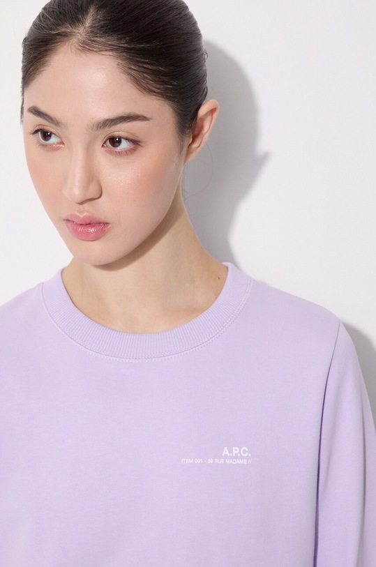 A.P.C. cotton sweatshirt Sweat Item F violet COEAS.F27663