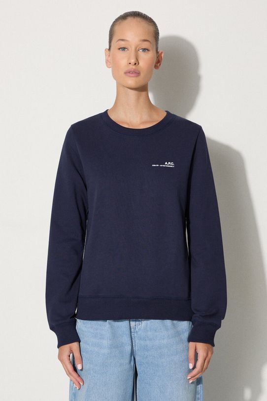 Памучен суичър A.P.C. Sweat Item F COEAS-F27663 BLACK