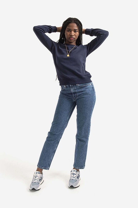 A.P.C. bluza bawełniana Sweat Item F COEAS.F27663 granatowy AA00