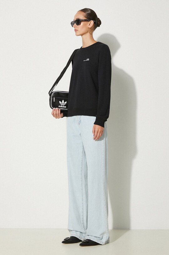 Бавовняна кофта A.P.C. Sweat Item F COEAS.F27663 чорний AA00