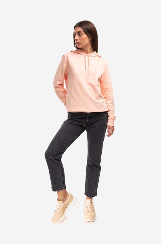Pamučna dukserica A.P.C. Hoodie Item F CK COEAS.F27674 narančasta AA00