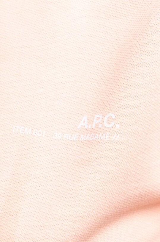 A.P.C. hanorac de bumbac Hoodie Item F portocaliu COEAS.F27674
