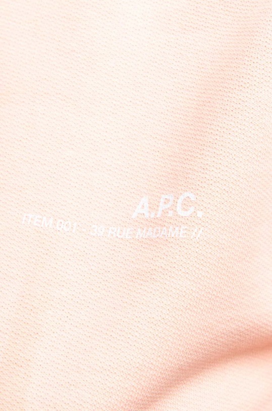 Хлопковая кофта A.P.C. Hoodie Item F оранжевый COEAS.F27674