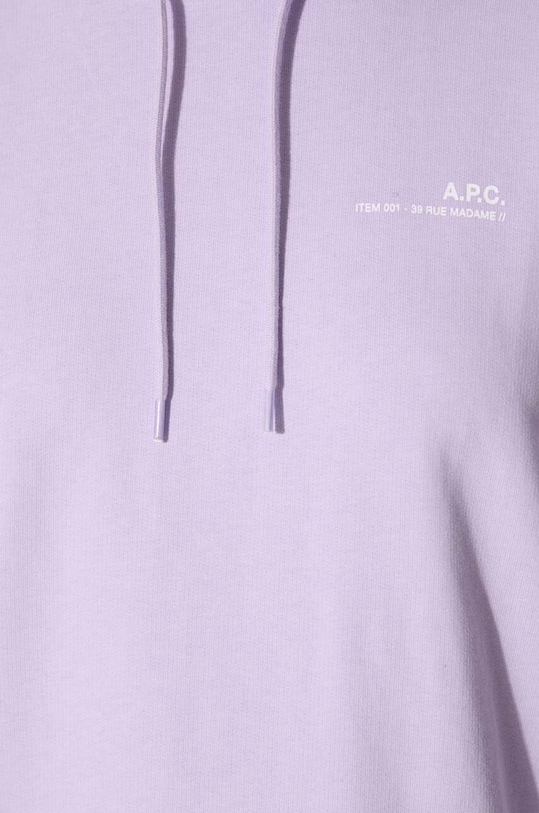 A.P.C. cotton sweatshirt Hoodie Item F COEAS.F27674 violet