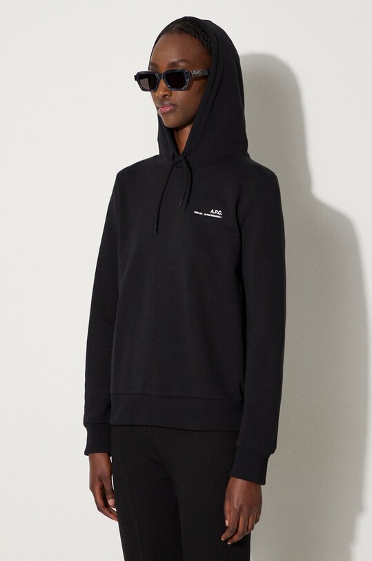 A.P.C. cotton sweatshirt Hoodie Item F black COEAS.F27674