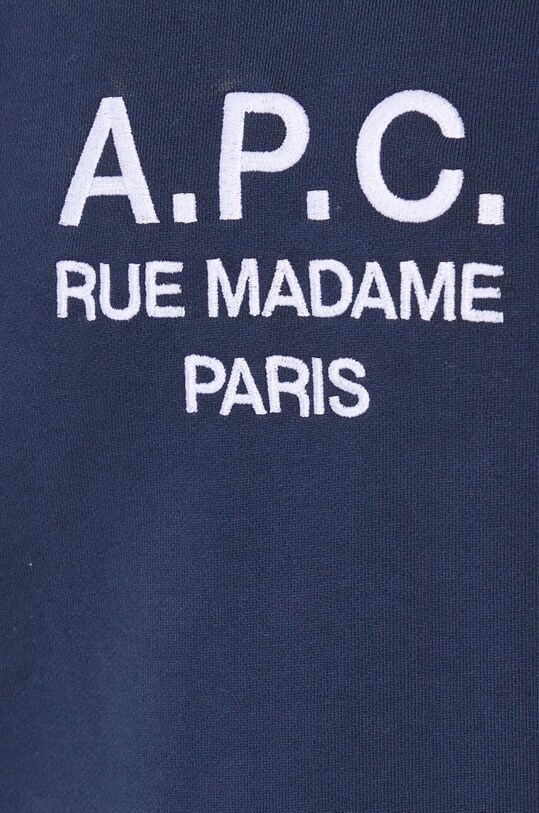Бавовняна кофта A.P.C. Sweat Tina COEBH.F27561 темно-синій