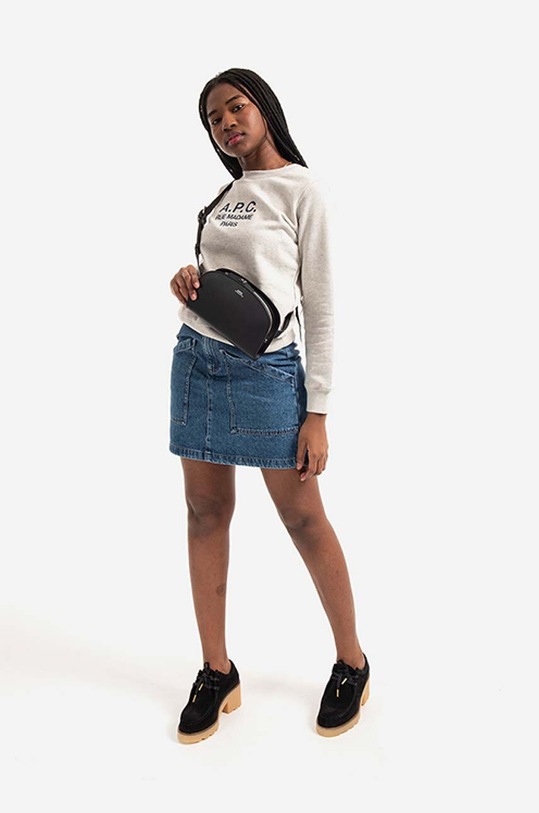 A.P.C. cotton sweatshirt Sweat Tina COEBH-F27561 MARINE COEBH.F27561 gray AA00