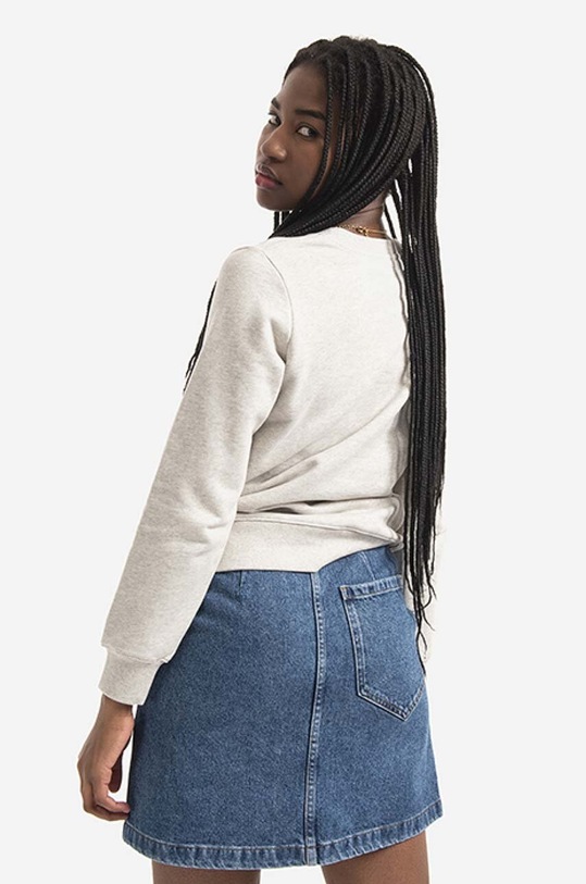 Clothing A.P.C. cotton sweatshirt Sweat Tina COEBH-F27561 MARINE COEBH.F27561 gray