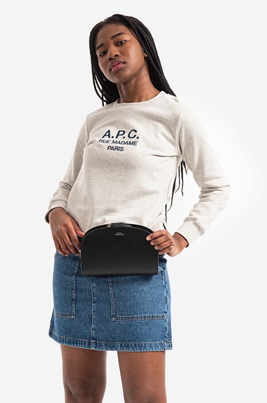 A.P.C. cotton sweatshirt Sweat Tina COEBH-F27561 MARINE COEBH.F27561