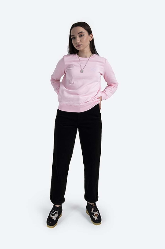 A.P.C. hanorac de bumbac Sweat Skye COEBH.F27700 roz AA00