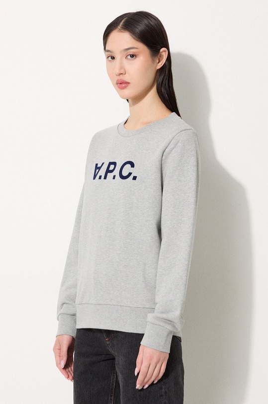 Clothing A.P.C. cotton sweatshirt Sweat Viva COECQ.F27644 gray