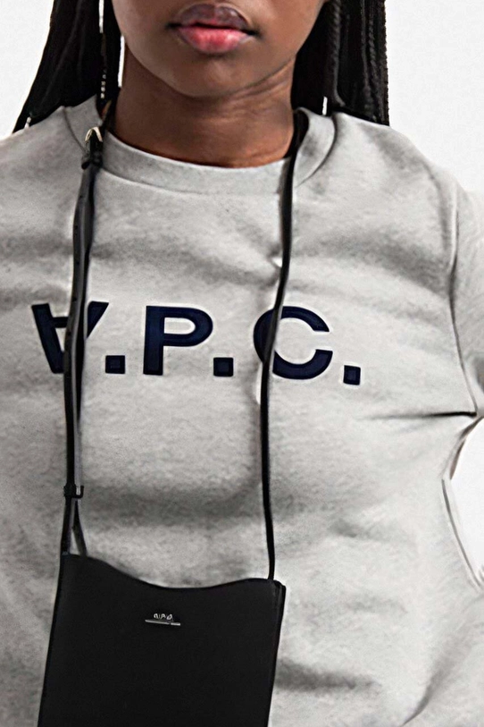 Хлопковая кофта A.P.C. Sweat Viva серый COECQ.F27644