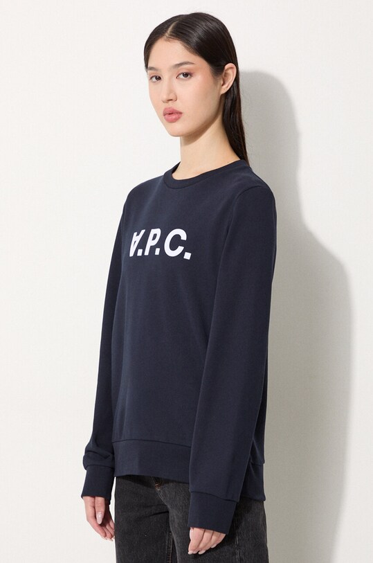 Бавовняна кофта A.P.C. Sweat Viva темно-синій COECQ.F27644