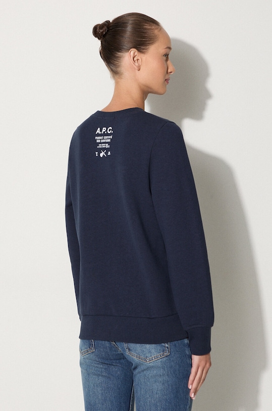 A.P.C. bluza bawełniana Bluza A.P.C. Sweat Shelley COETM.F27693 granatowy AA00