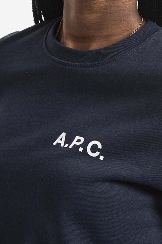 Бавовняна кофта A.P.C. Bluza A.P.C. Sweat Shelley COETM-F27693 DARK NAVY темно-синій COETM.F27693