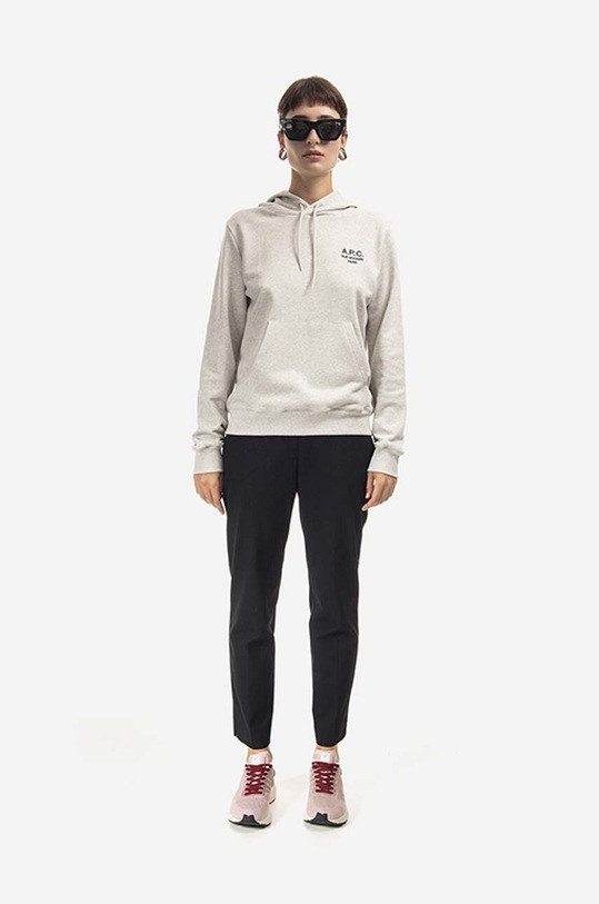A.P.C. bluza bawełniana Hoodie Manuela COEZD.F27760 beżowy AA00