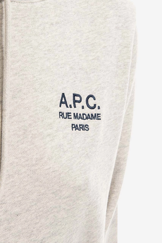 Хлопковая кофта A.P.C. Hoodie Manuela бежевый COEZD.F27760