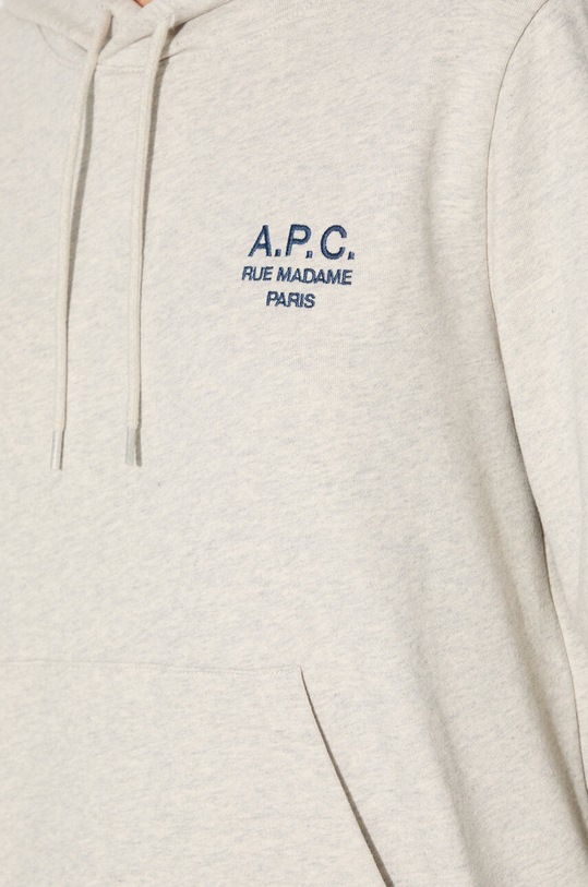 A.P.C. bluza bawełniana Hoodie Manuela COEZD.F27760 beżowy