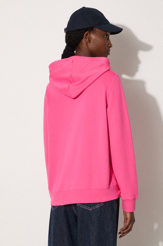 Odzież A.P.C. bluza bawełniana Hoodie Manuela COEZD.F27760 różowy