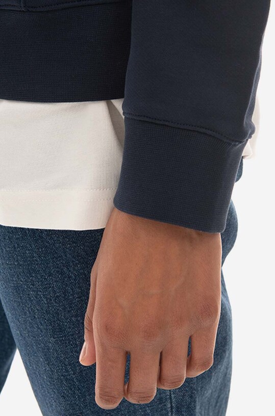 A.P.C. cotton sweatshirt Hoodie Manuela navy COEZD.F27760