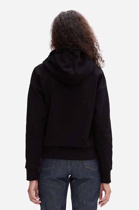 Clothing A.P.C. cotton sweatshirt Hoodie Christina COEIP.F27624 black