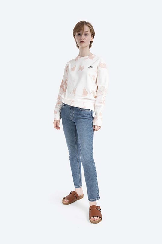 A.P.C. bluza bawełniana Sweat Roma COEJO.F27636 beżowy AA00